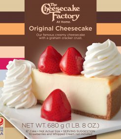 6 Inch Original Cheesecake from The Cheesecake Factory At Home range for UK & Europe Retailers