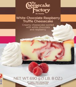 6 inch White Chocolate Raspberry Truffle Cheesecake