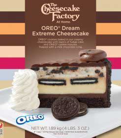 9 inch Oreo Dream Extreme Cheesecake