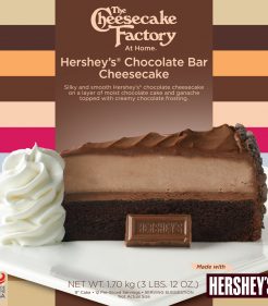 9 INCH HERSHEY’S CHOCOLATE BAR CHEESECAKE