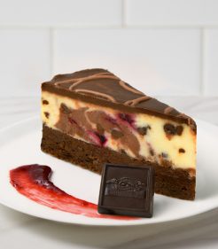 9" Ghirardelli Chocolate Raspberry Cheesecake