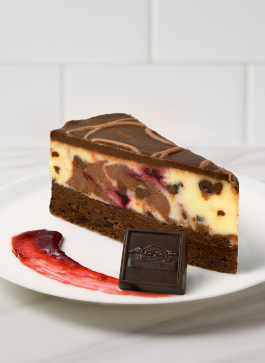 9" Ghirardelli Chocolate Raspberry Cheesecake