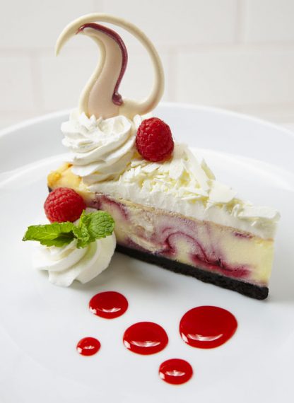 9" White Chocolate Raspberry Cheesecake