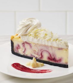 10 inch White Chocolate Raspberry Cheesecake