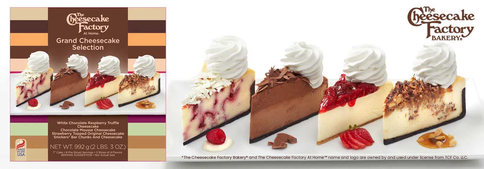 The Cheesecake Factory Grand Cheesecake Selection for retailers in UK & Europe